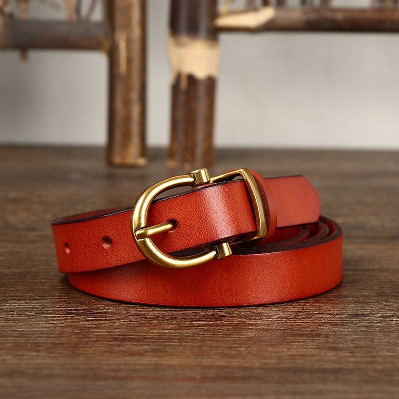 ladies black leather belt