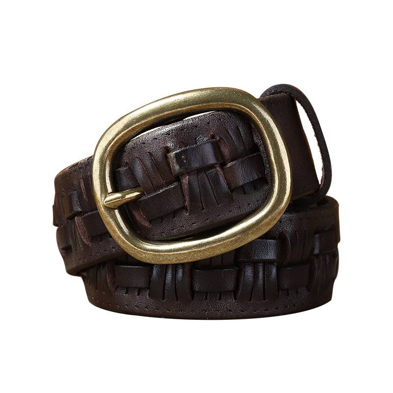 mens braided belts