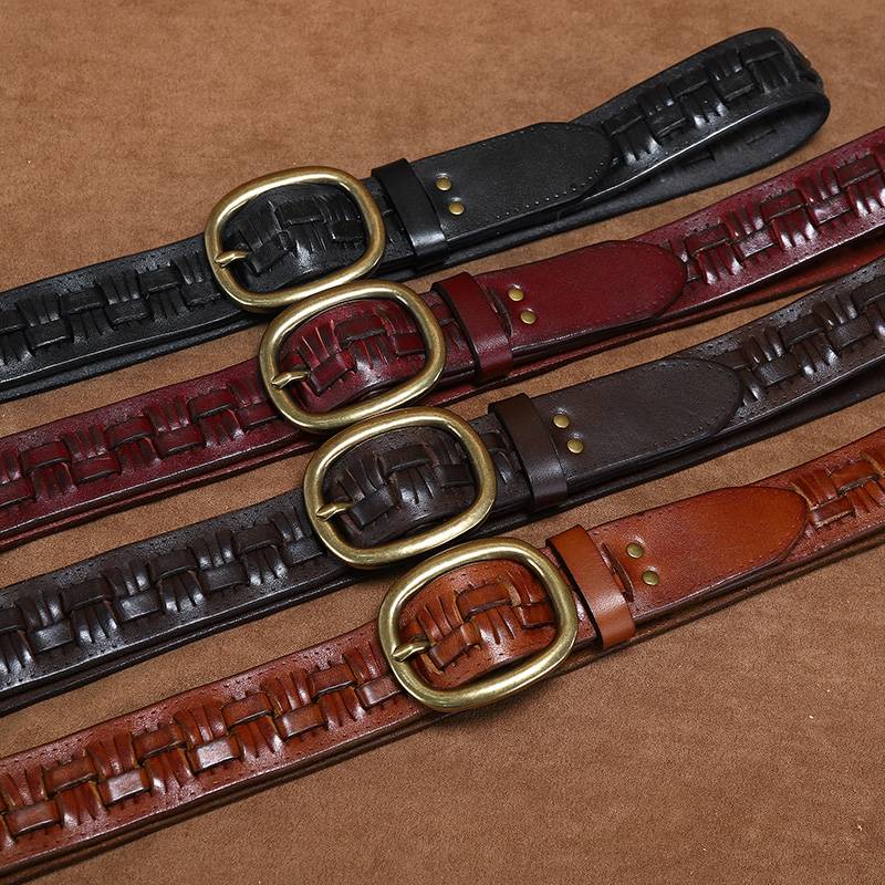 mens braided belts
