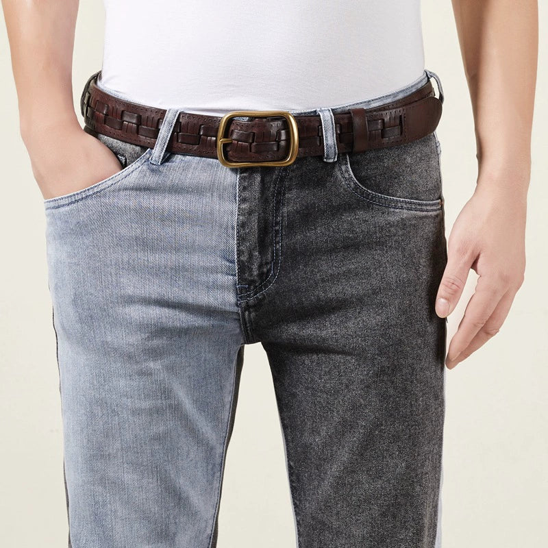 mens braided belts 