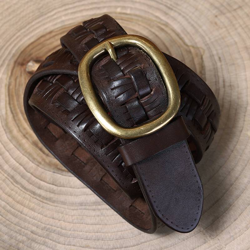 mens braided belts 