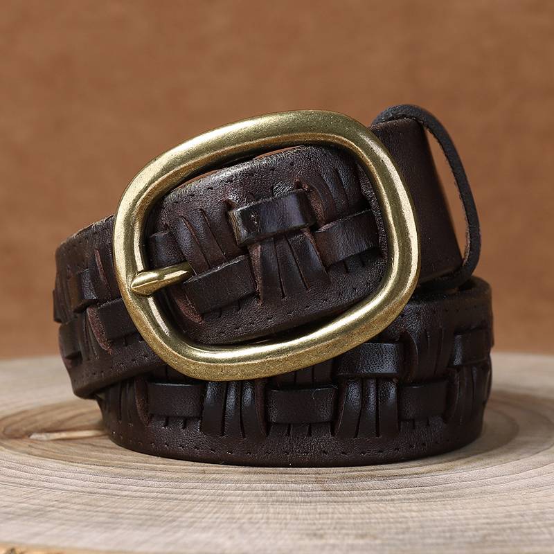 mens braided belts