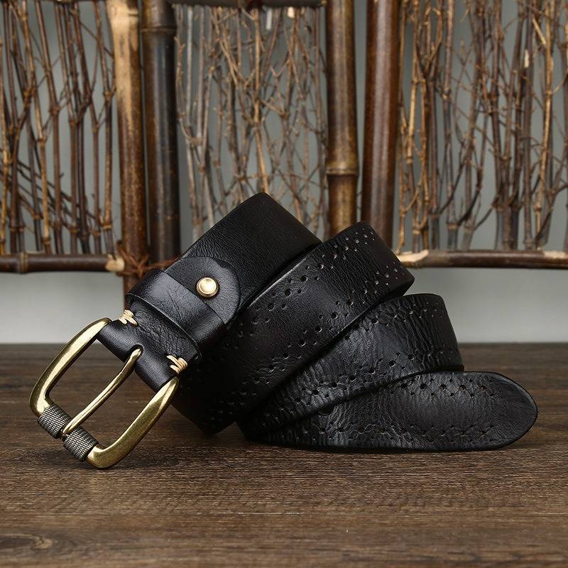 mens dark brown belt