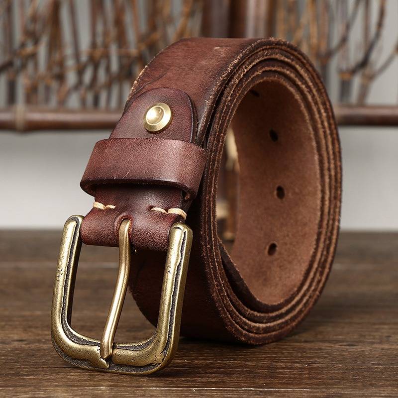 mens dark brown belt