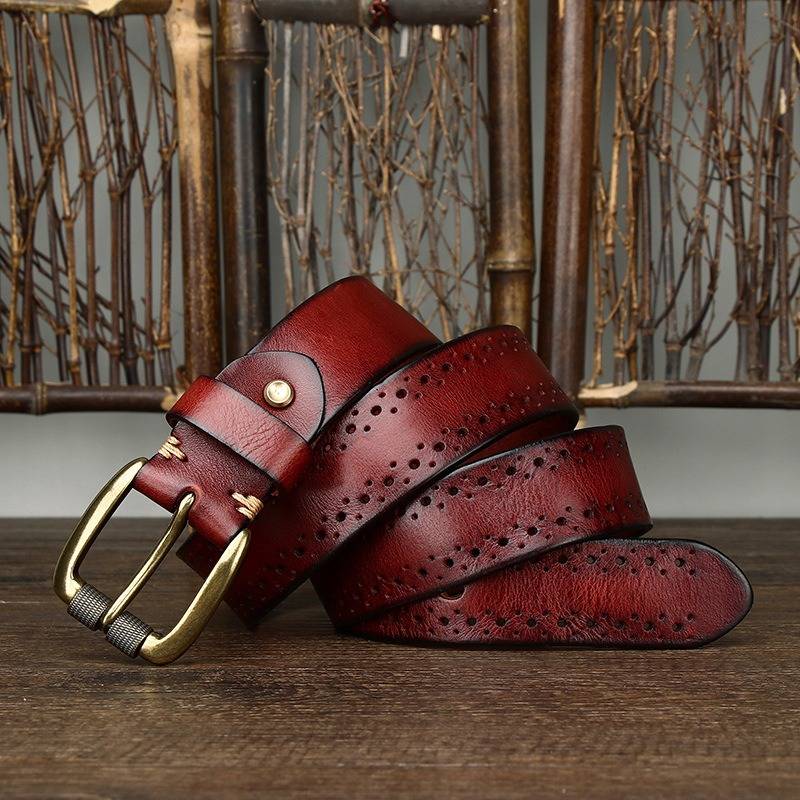 mens dark brown belt