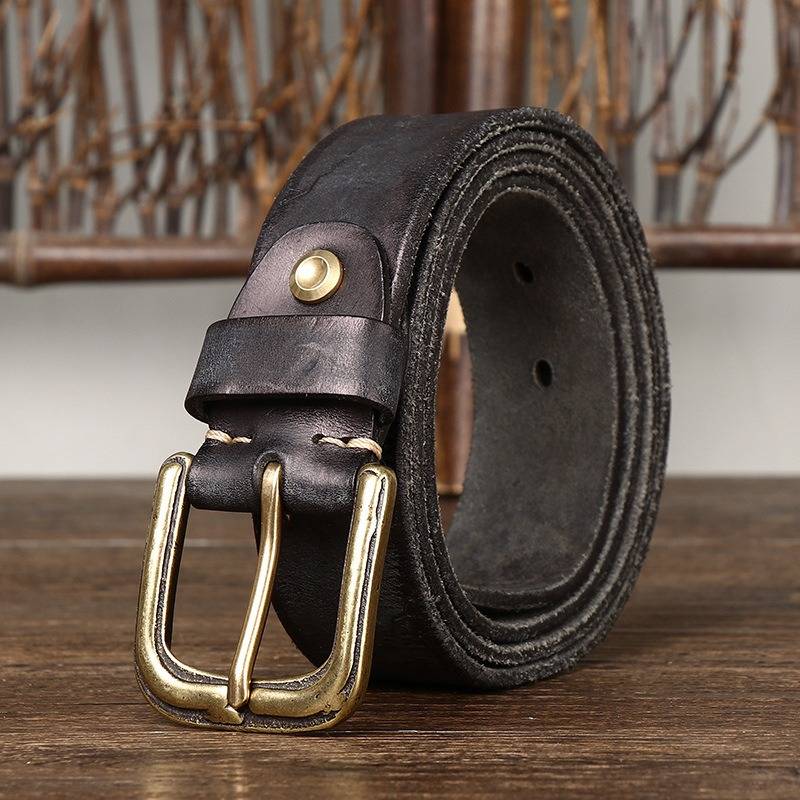 mens dark brown belt