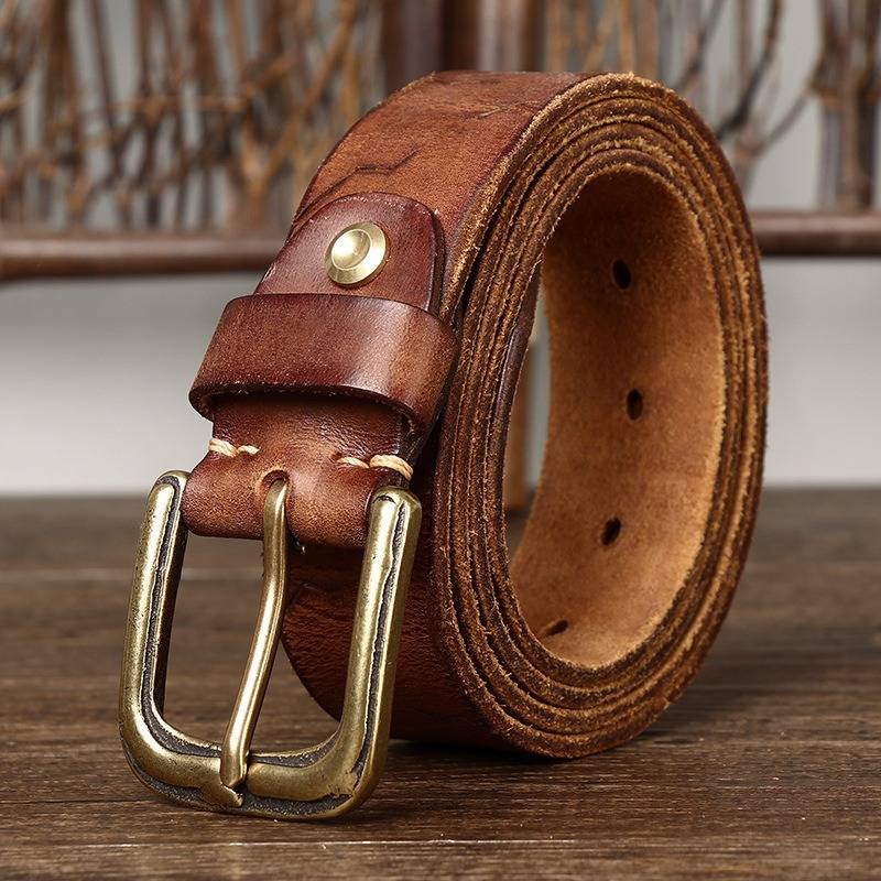 mens dark brown belt